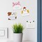 Wrapables Cute Talking Cartoon Animals Sticky Notes, Adhesive Memo Notepads for Home, Office, Work (Set of 12)